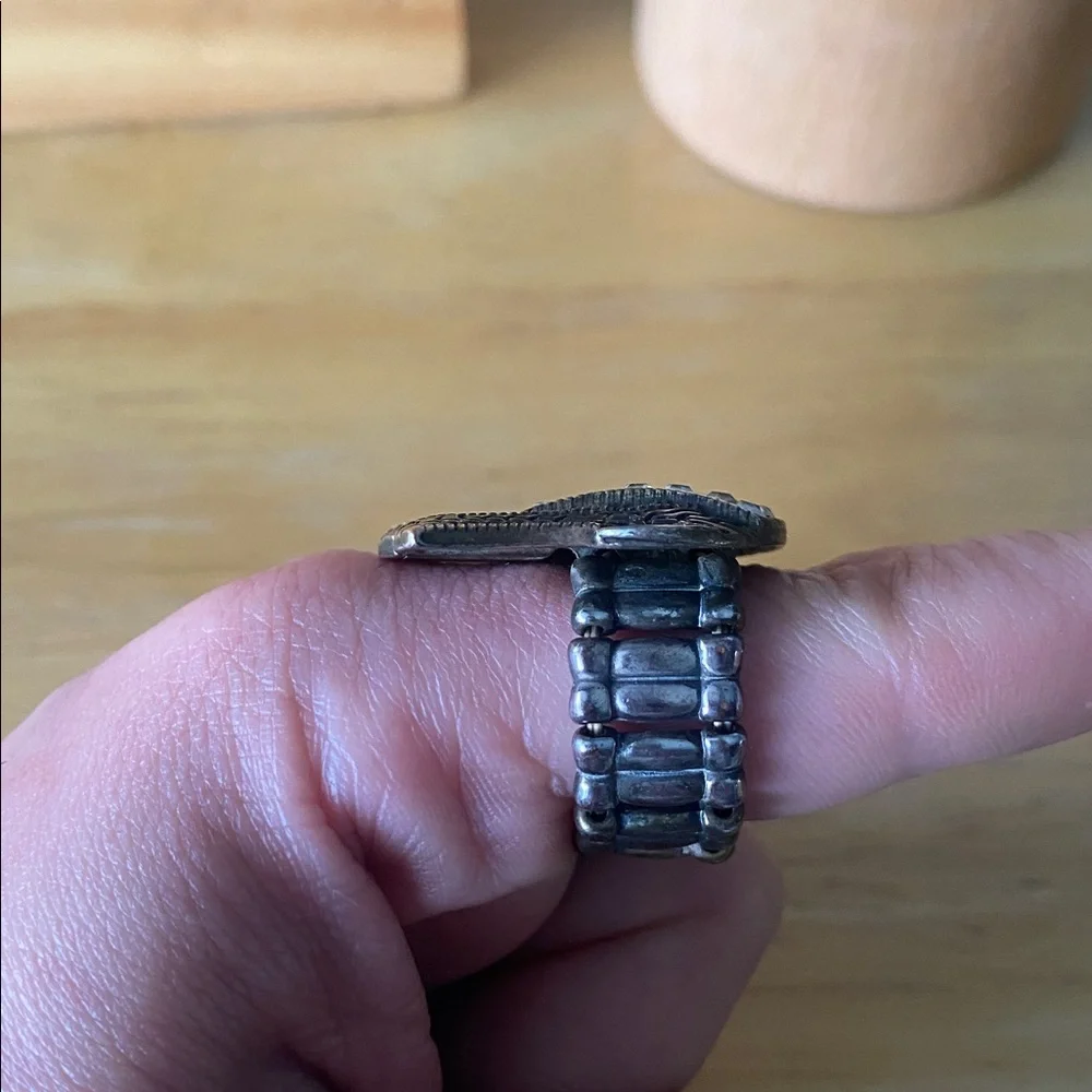 Park Lane stretch two tone elephant ring